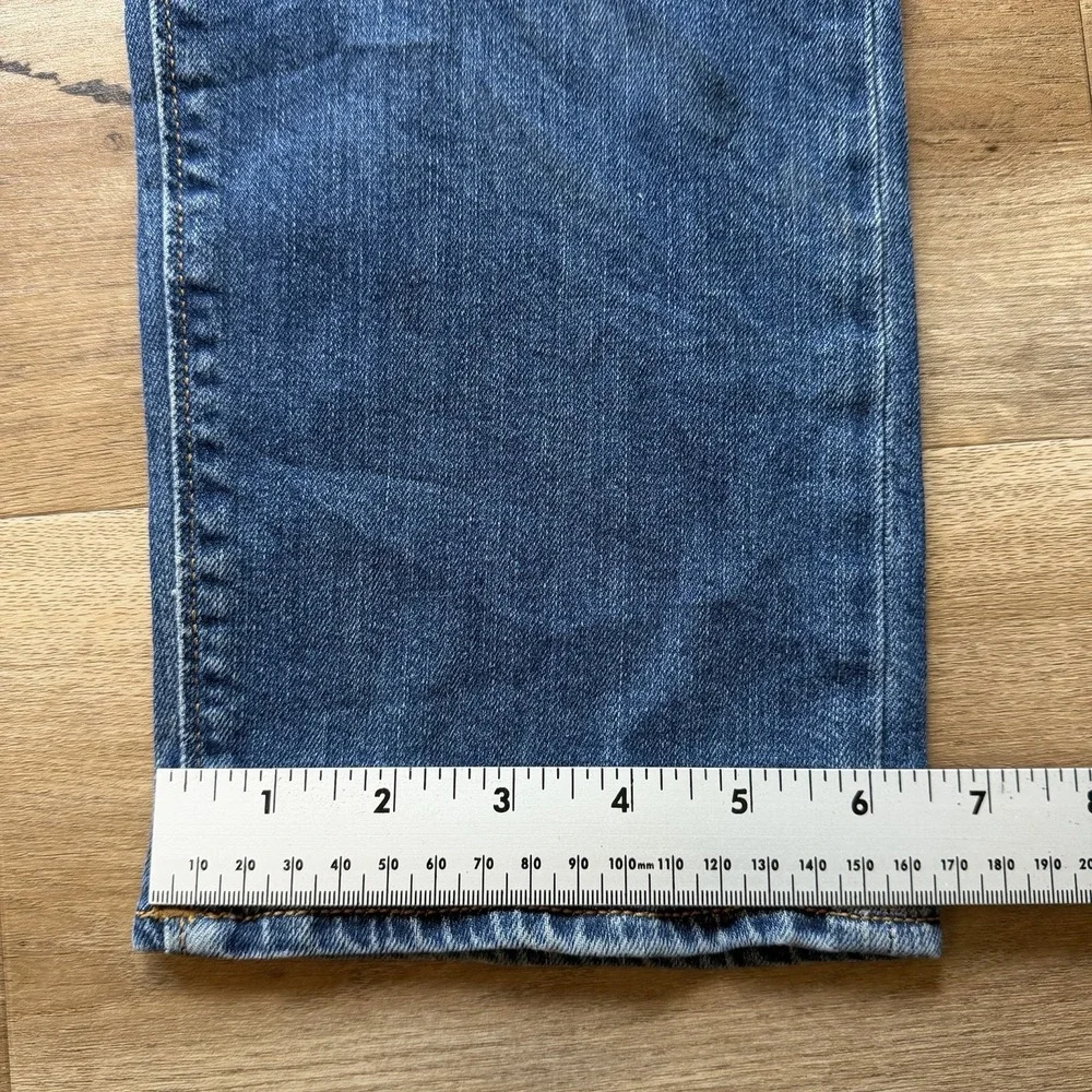 Diesel Buster Jeans‎ Men 33x32 Blue Slim Tapered Stretch Dirty Wash Ripped 082AZ